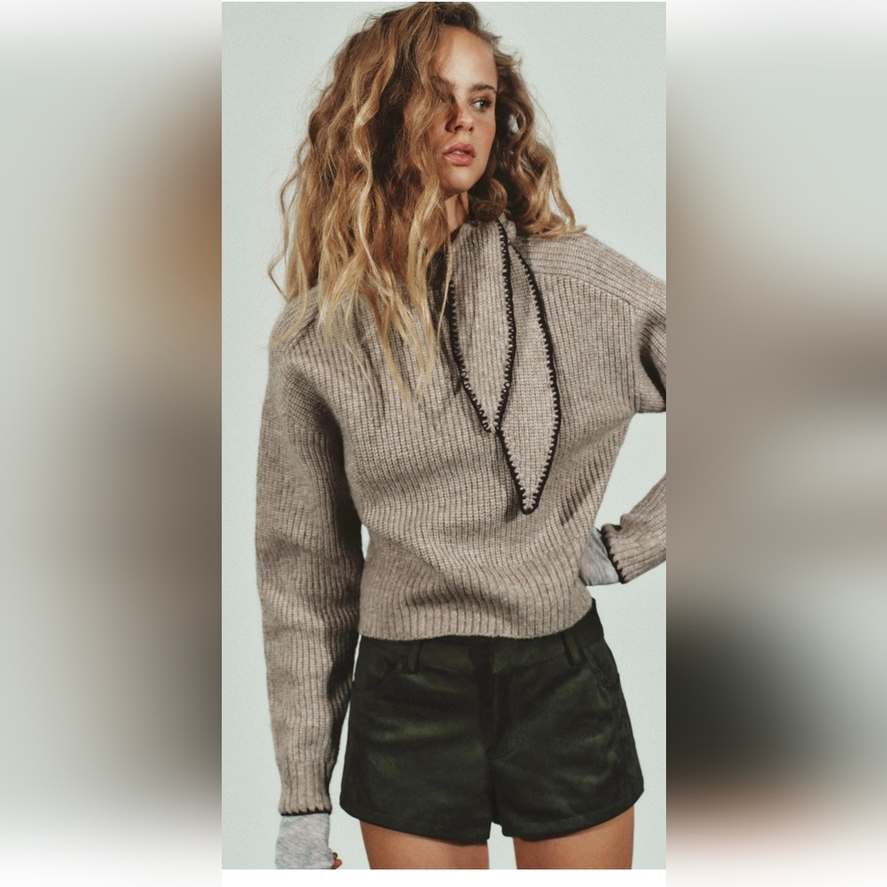 Zara BOW KNIT JUMPER(M)